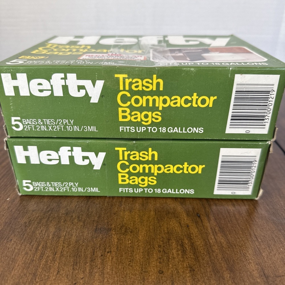 Hefty 18 Gallon Trash‎ Compactor Bags 5 Backpack Liners Per Box - Lot of 2 - Picture 5 of 5